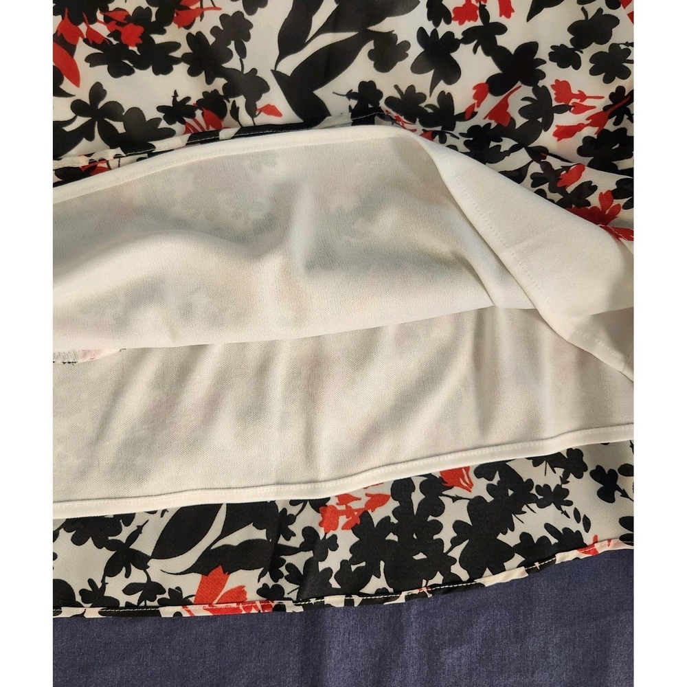 90s Karin Stevens Layered Classic/Retro/ Indie Floral Skirt  14P - Picture 6 of 9